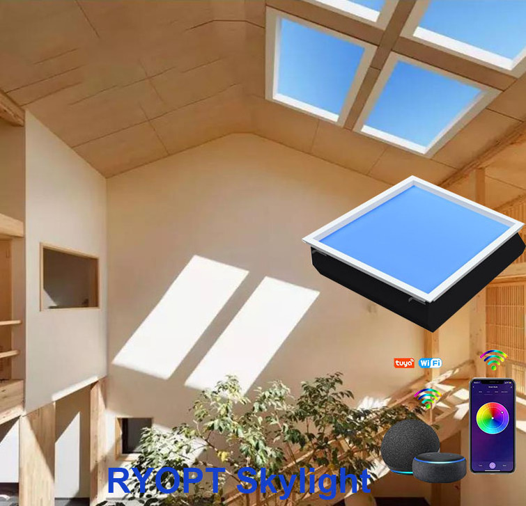 RYOPT blue sky virtual sunlight led ceiling panel artificial skylight for roof window