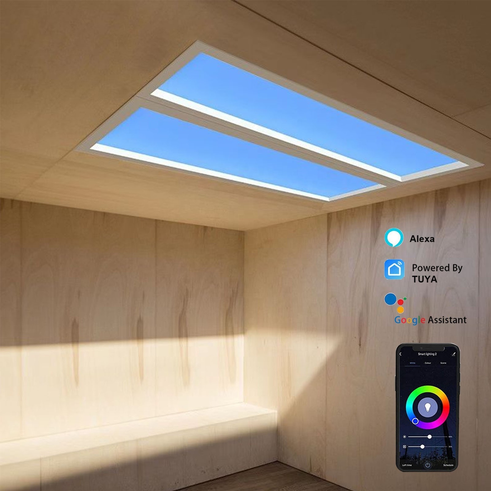 RYOPT Artificial Led Circadian Rhythm Skylight Fake Ceiling Panel Light