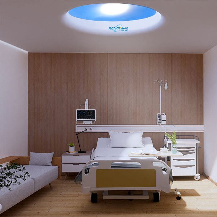 Circular Fake Ceiling Artificial Sun Round Skylights Sunlight RYOPT Indoor Tuya LED Blue Sky Ceiling Panel Light