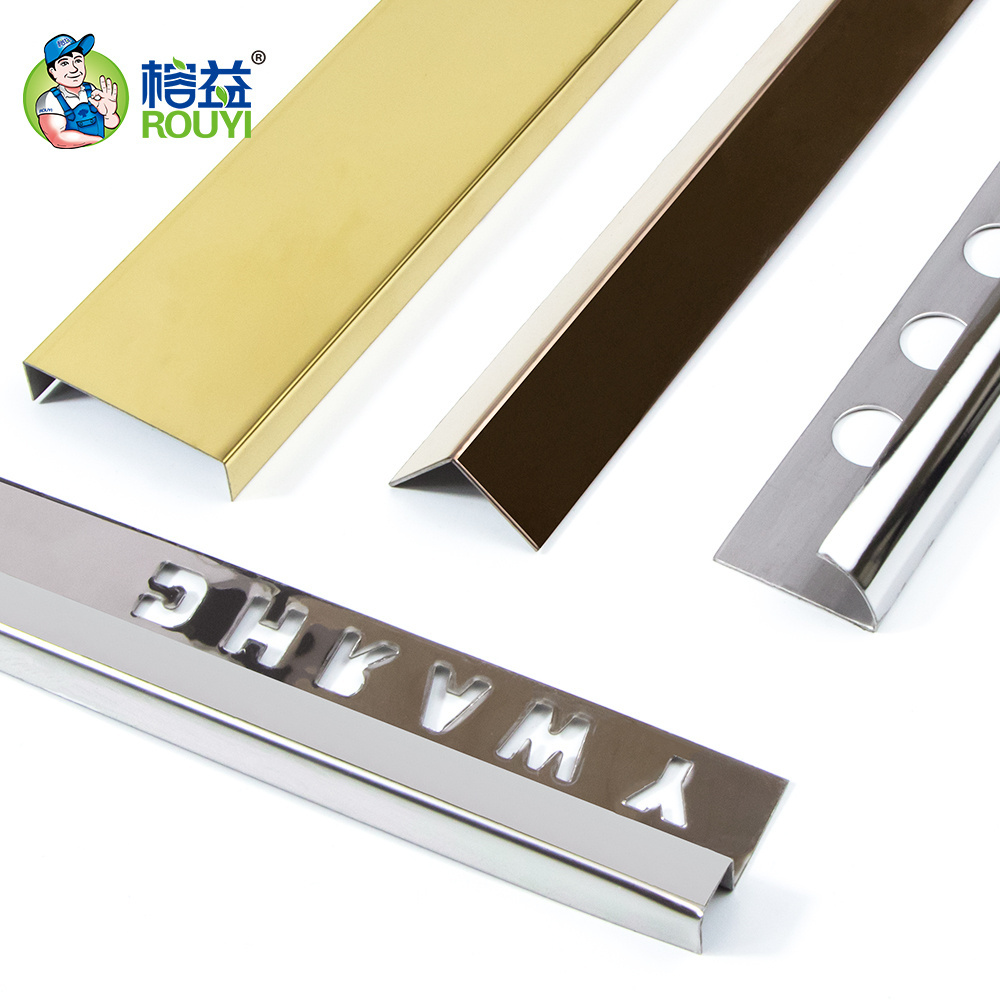 aluminium metal trim decorative inside wall corner strip custom metal flexible stainless steel tile trim