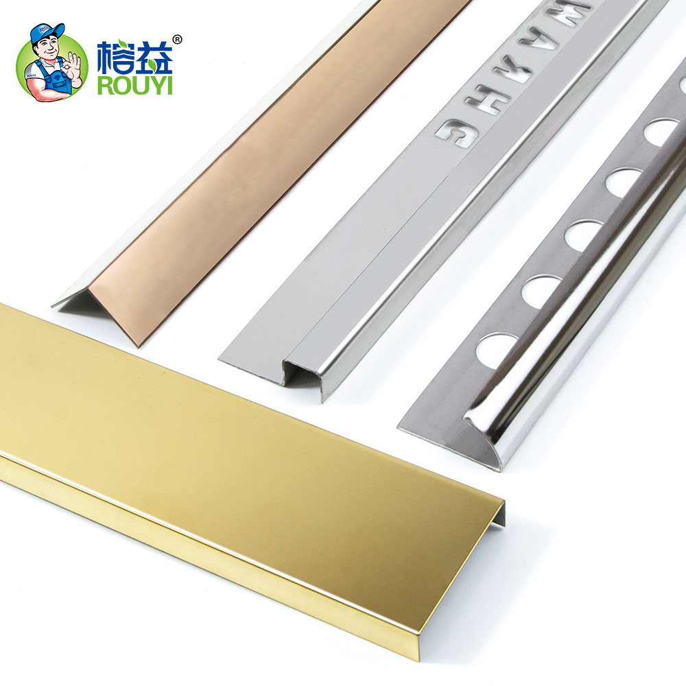 aluminium metal trim decorative inside wall corner strip custom metal flexible stainless steel tile trim