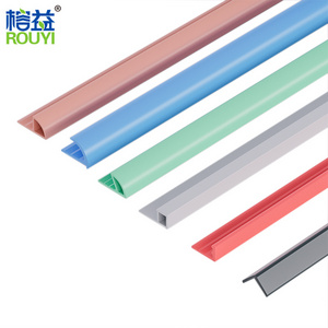 Wholesale Factory External Curve Corner Edge Plastic Tile Accessories Decorative Edge Protection Side Trim PVC Tile Trim