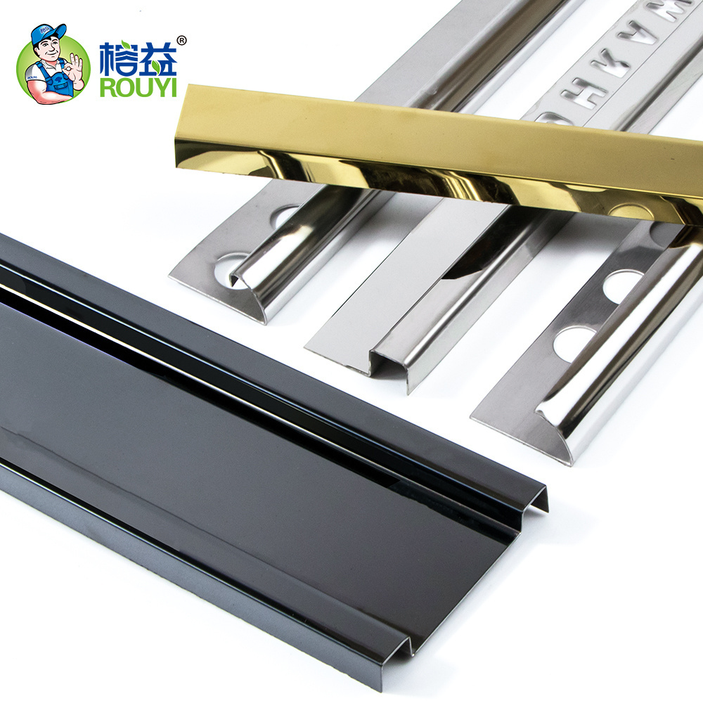 aluminium metal trim decorative inside wall corner strip custom metal flexible stainless steel tile trim