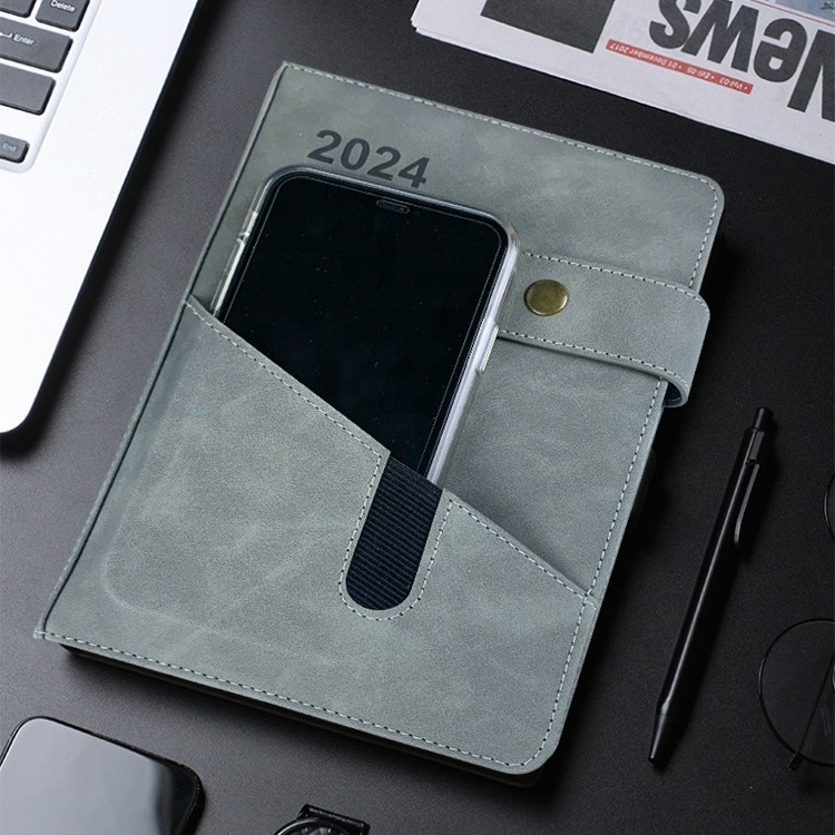 Factory Production High-end Leather Diary With Magnetic Lock With LOGO On It Leather PU Planner Leather Diary