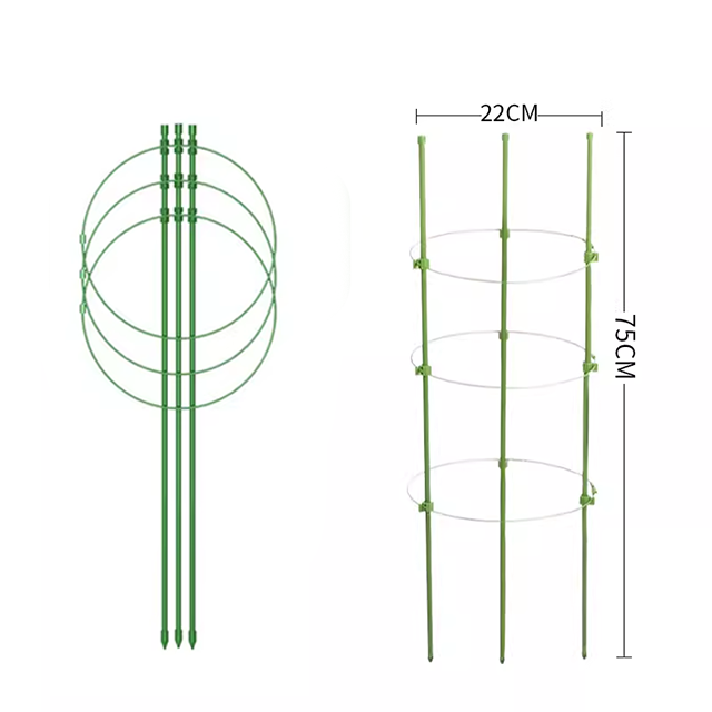 Climbing Plant Support Cage Adjustable Rings garden Trellis Tomato cage for plant Flower support