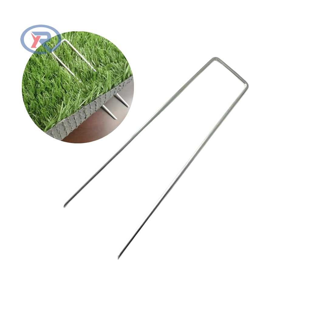 Heavy Duty U Shape Garden Stakes Staple Securing Pegs Pins Anti-Rust For Securing Weed Barrier Fabric Landscape Fabric