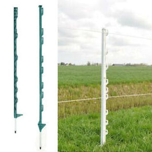 104cm double feet farm temporary plastic electric fencing posts/Durable solid black plastic fence post steel with spikes