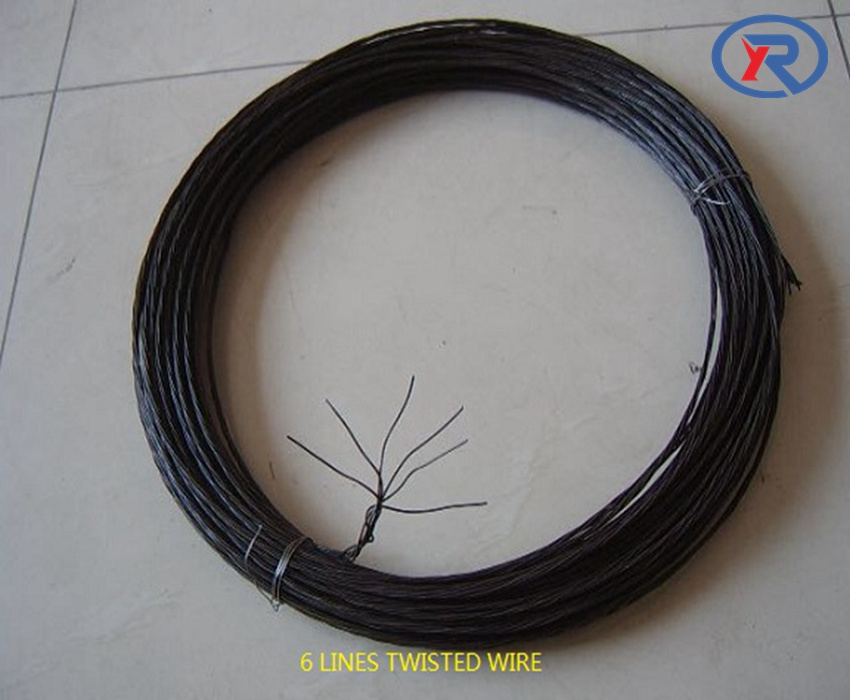 BWG 16,18 1.2mm Black soft iron binding wire black annealed tie wire