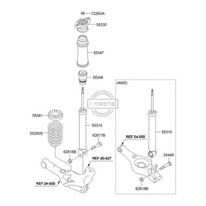 55350-2S010AUTO PARTS rongyu auto suspension spring 55101-13000 54630-2P310 -OU 55330-0U -2S100 55350-2S010