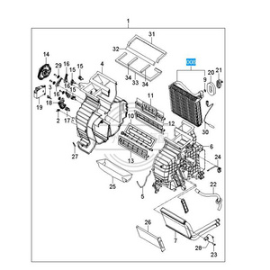 97139-1G000Cheap Price OEM 97139-1G000 Auto Car AC Parts Panafrio 2012960 Air Conditioning Evaporator Cores .115.1069 for RIO 2