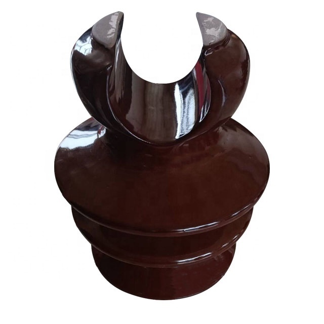 Porcelain pin insulator ShF 20 G1 with plastic sleeve at the top porcelain pin insulators