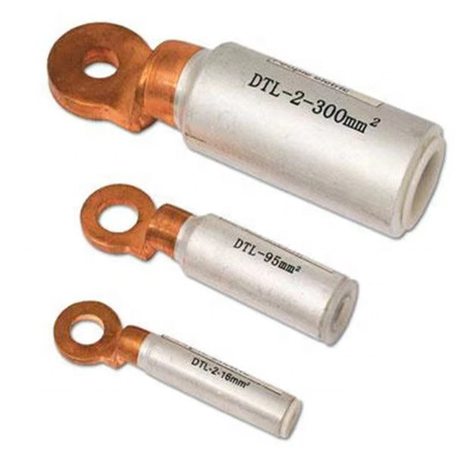 Aluminium copper cable terminal lug tube types bimetallic lugs