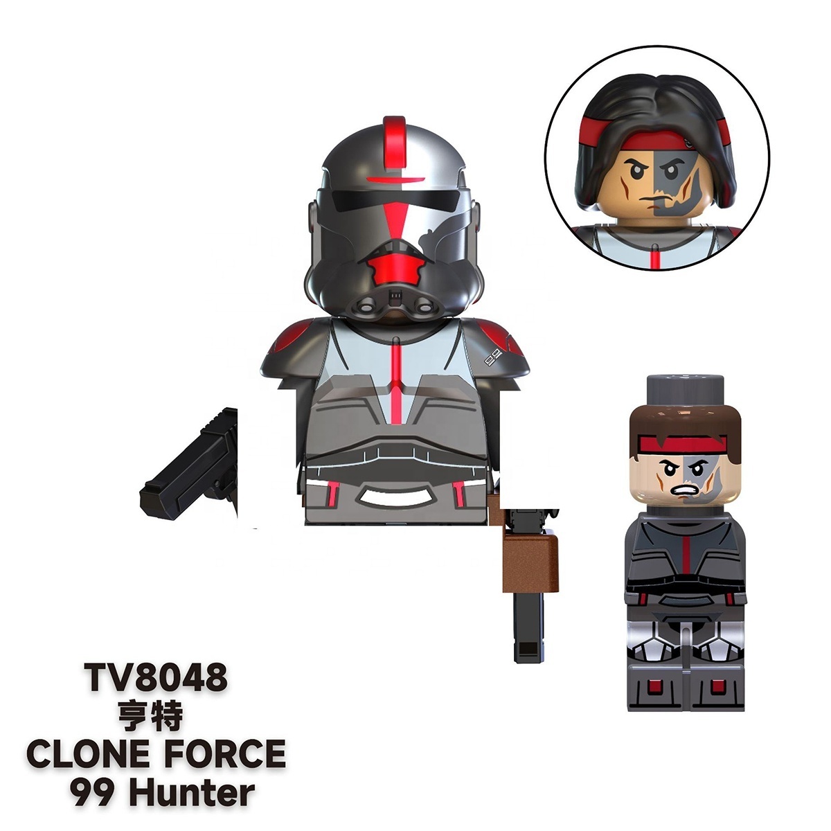 TV6107 SW Movie Space Wars Leia Organa Han Solo Satine Kryze Clone Trooper Ahsoka Commander Building Block Figure Toy Bricks