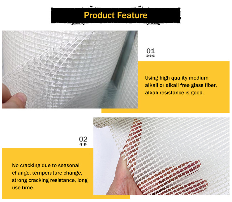 4*4/5*5 Plaster fiberglass mesh net with good latex from rongzitai