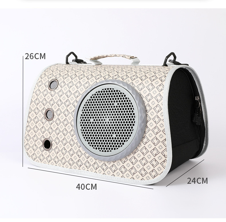 Soft Pet Carriers Portable Breathable Foldable Bag Cat Dog Carrier Bags Outgoing Travel Pets Handbag With Locking Safety Zippers