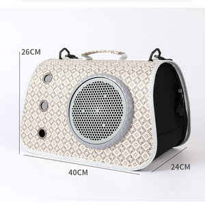 Soft Pet Carriers Portable Breathable Foldable Bag Cat Dog Carrier Bags Outgoing Travel Pets Handbag With Locking Safety Zippers