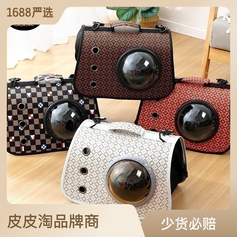 Soft Pet Carriers Portable Breathable Foldable Bag Cat Dog Carrier Bags Outgoing Travel Pets Handbag With Locking Safety Zippers