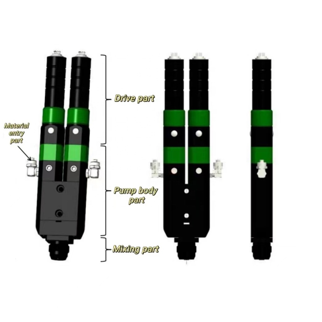 Dispensing machine screw valve professional delivery of epoxy resin curing agent AB adhesive