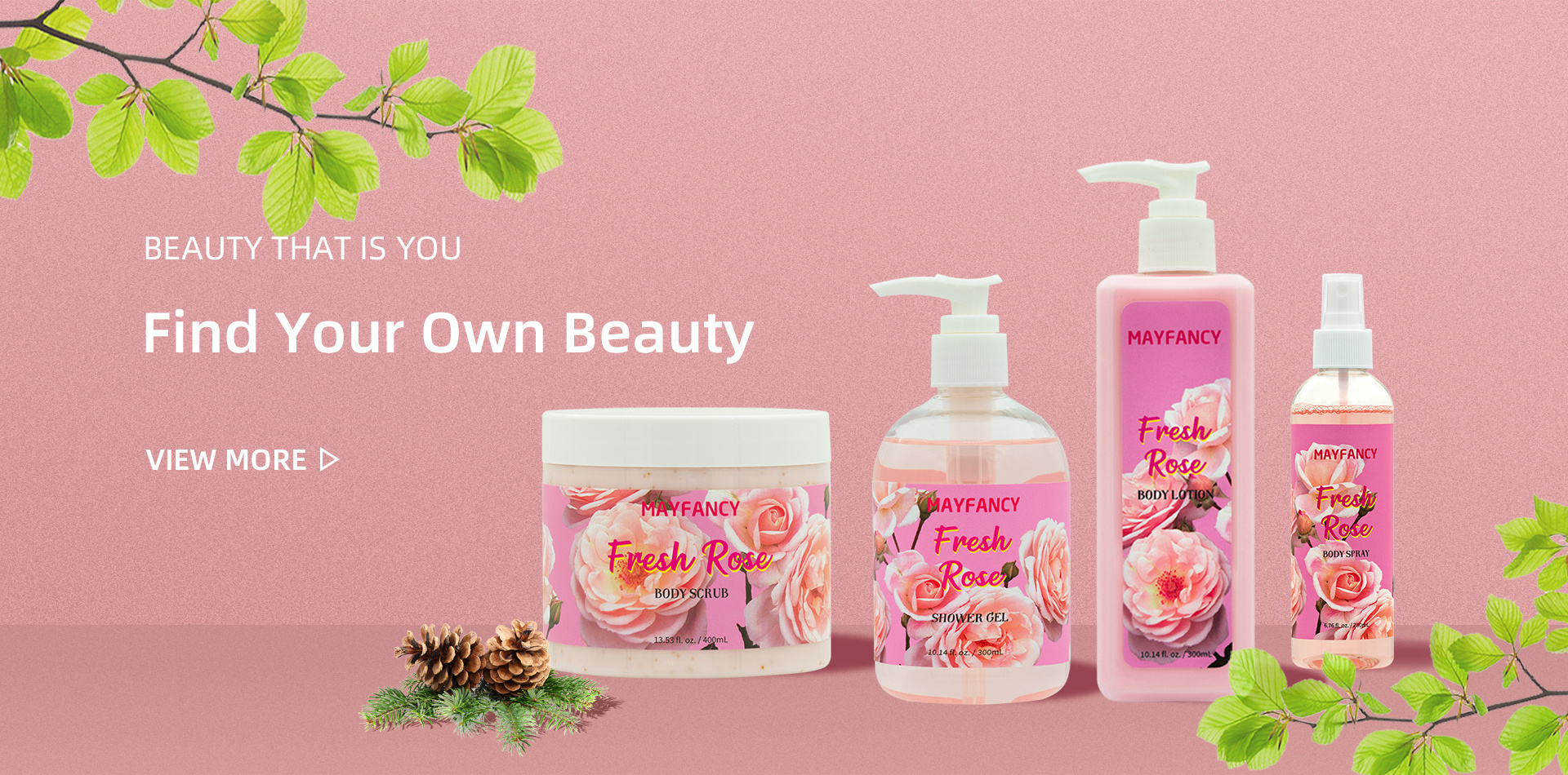 Factory OEM ODM MAYFANCY Customized 200ML Bottle Perfume Deodorant Rose and Lavender Body Spray for Female Usage