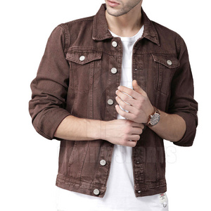 Professional Manufactured Slim Fit Men Jeans Jacket Casual Wear Outdoor Use Men Jeans Jacket