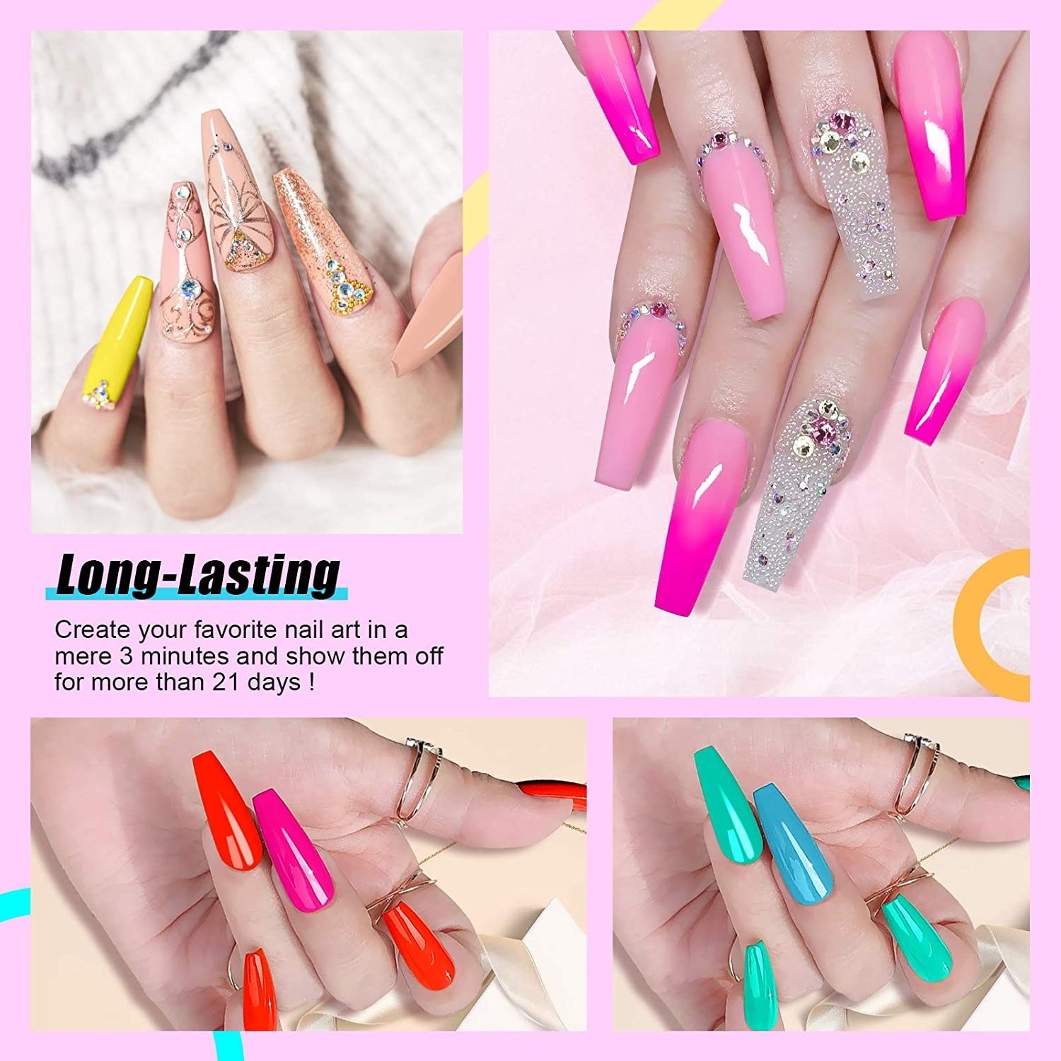 RONIKI Long Lasting Resin Mixed Color Nail Painting Gel Polish Private Label Custom Logo Nail Paint Uv Gel For Nail Art