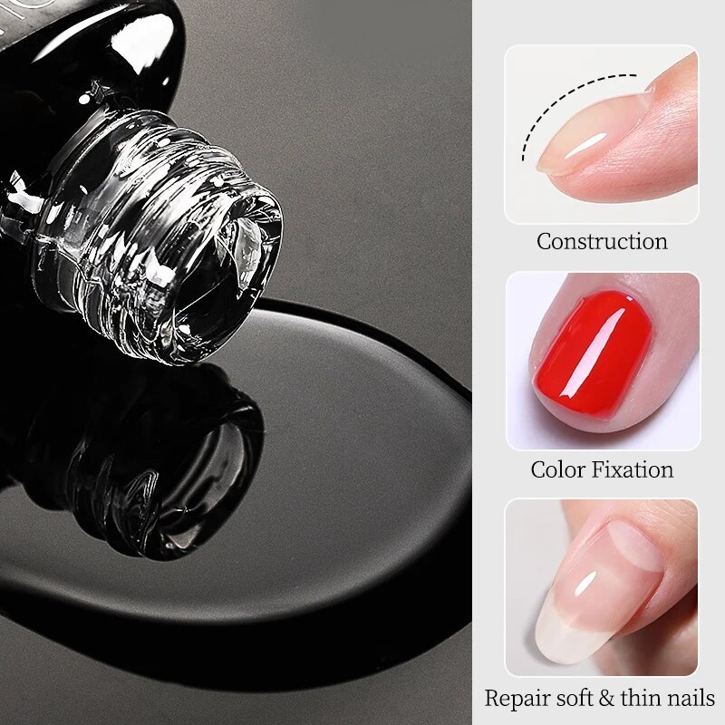 RONIKI 15ml Professional Supplies Super shine Clear Gel Nail Polish Clear Top Coat soak off UV Gel No wipe Top Coat