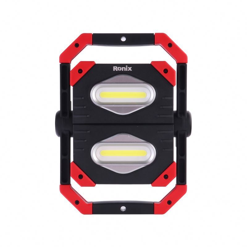 Ronix in stock RH-4277 rechargeable battery light Cordless Magnetic spot light 2X power Outdoor Wall Spotlight working light