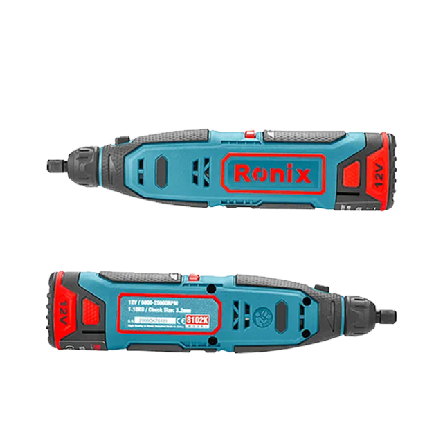 Ronix 8102K Cordless Machine Mini Drill 12v Multi-use Electric Mini Rotary Grinder Set Cordless Rotary Tool Kit