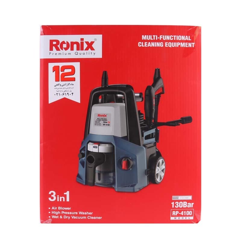 Ronix RP-4100 Washer Tool Kit 1500W Multi-Function Cleaning Equipment High-pressure cleaner car washer with foam gun