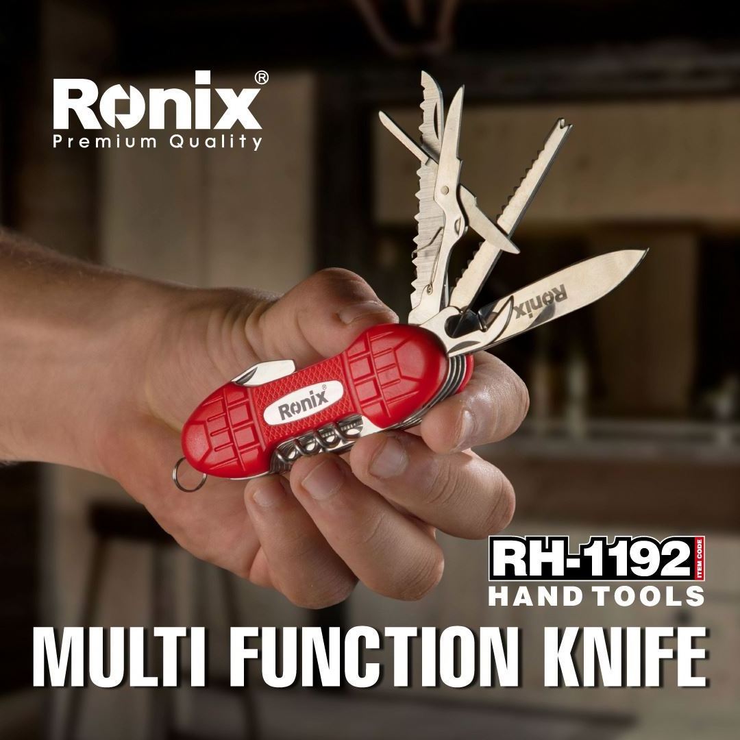 Ronix In stock RH-1192 Stainless steel camping outdoor survival multi functional tools pocket pliers knife