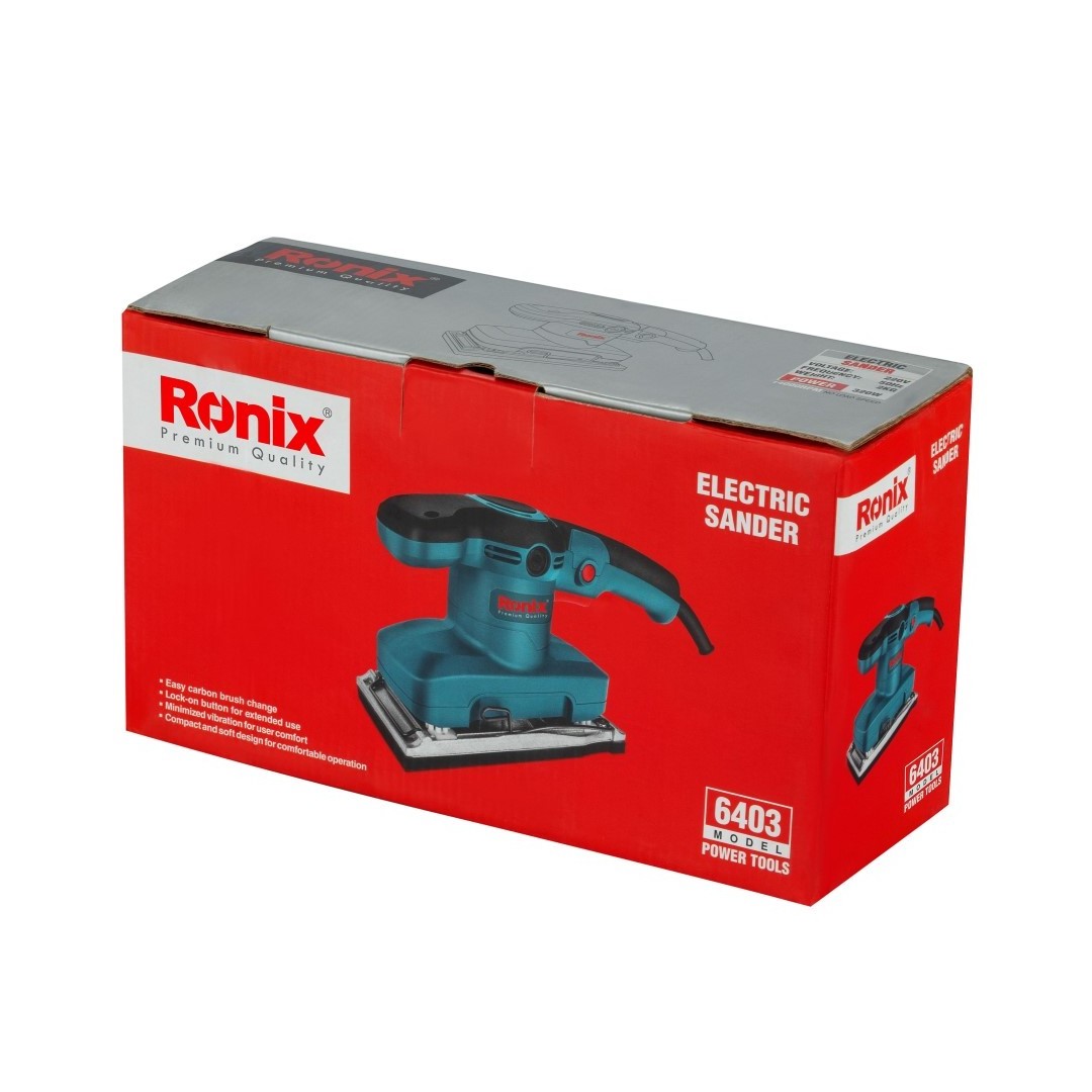 Ronix 6403 Electric Sander 320W 14000RPM Orbital Straight Line Mini Electric Sander Machine Orbital Electric Polisher