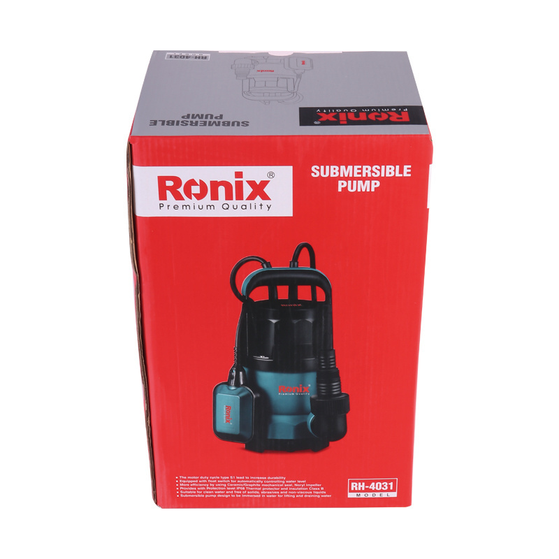 Ronix RH-4031 Water Well Jet Garden Tools 1HP 2850RPM Electric Sewage Suction Drainage Pump Submersible