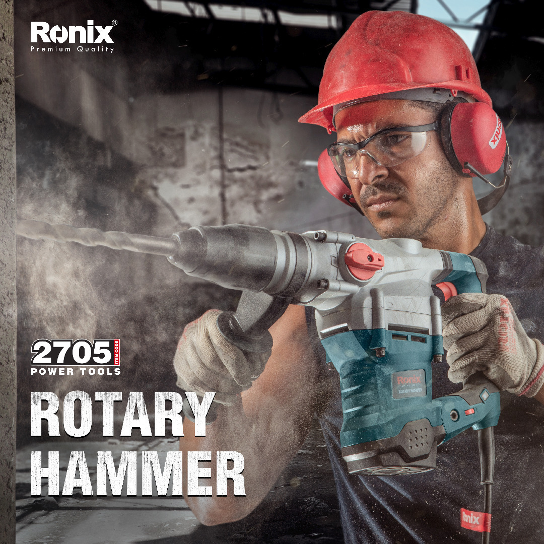 Rotary Hammer Ronix 2705 40mm SDS Max Electric Rotary Hammer Drills 1600W High Power Electric Impact Power Hammer Drill