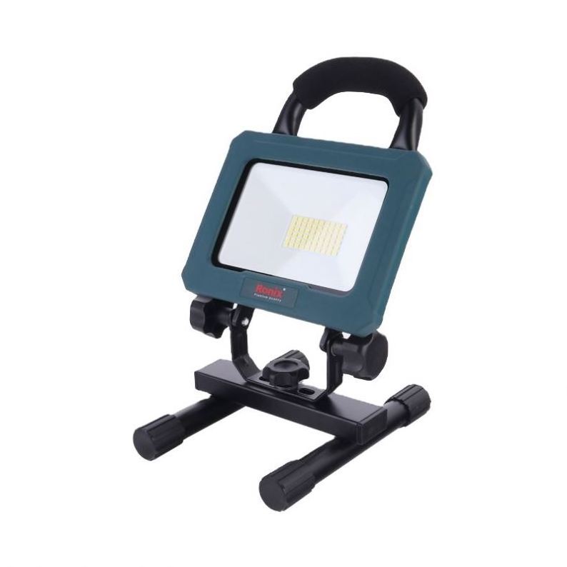 Ronix 8607 Flood Light Stand Cordless Battery Powered Worklight Tool For Outdoor Camping Lighting Cordless Led Work Light