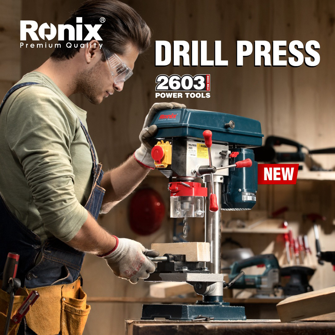 Ronix in stock 2603 13mm High Quality Small Table Top Bench Mounted Mini Electric Industrial Drill Press Drill Machine