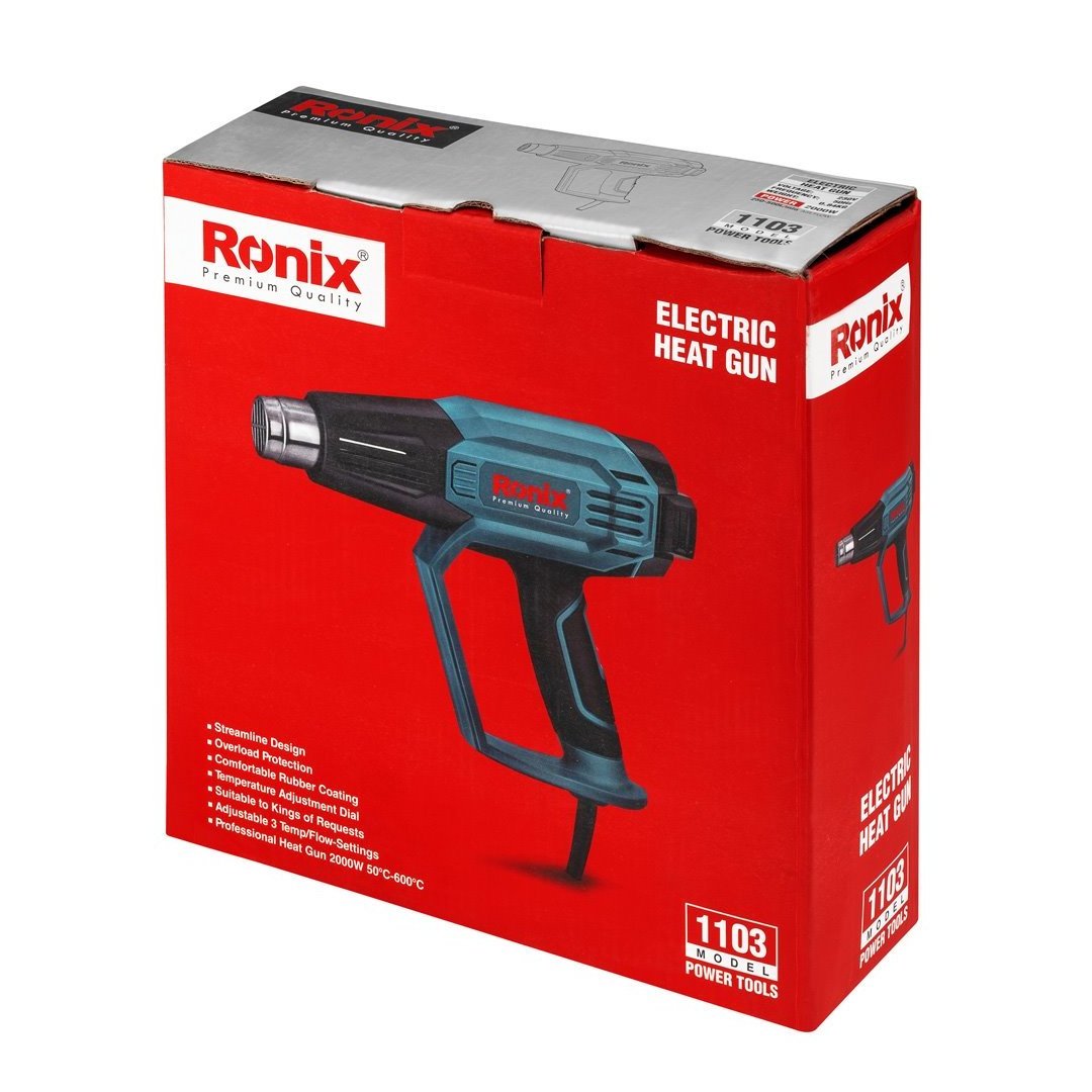 Ronix Hot Air Gun 1103 Light Comfortable Hot Air Gun/ Heat Gun with Continuous Temperature Control