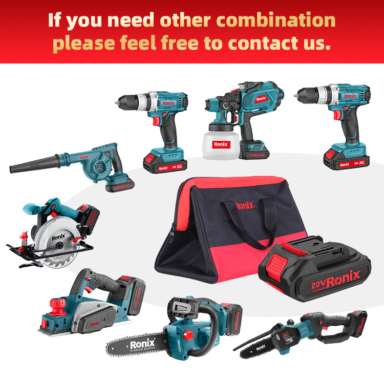 Ronix 110V power tools 86 Series All in one 20V Professional Cordless Power Tools Combo Set Kit,used power tools