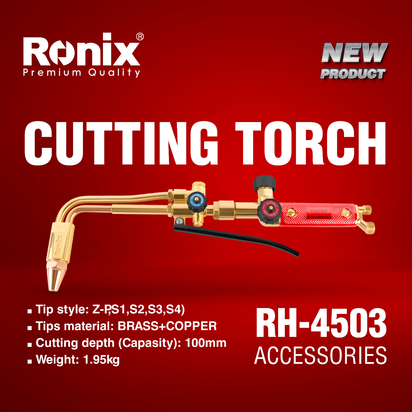 RONIX Model RH-4503/RH-4509 Mini Torch Cutting Torch Welding Torch