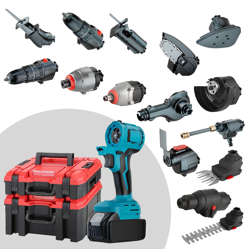 OEM Household 16 in One Tools Kit Battery Power Tools Set 21V Cordless Impact Drill Electric Power Tools