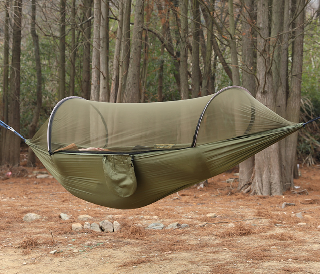 Climbing hiking sleep sit durable large net support military army green outdoor camping camouflage hammocks with mosquito net