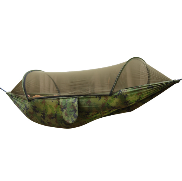 Climbing hiking sleep sit durable large net support military army green outdoor camping camouflage hammocks with mosquito net