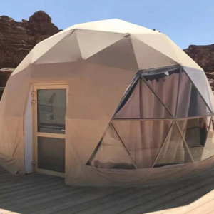 Glamping Igloo Glass Dome Tent For Resort With 360-degree Panorama View At Seaside