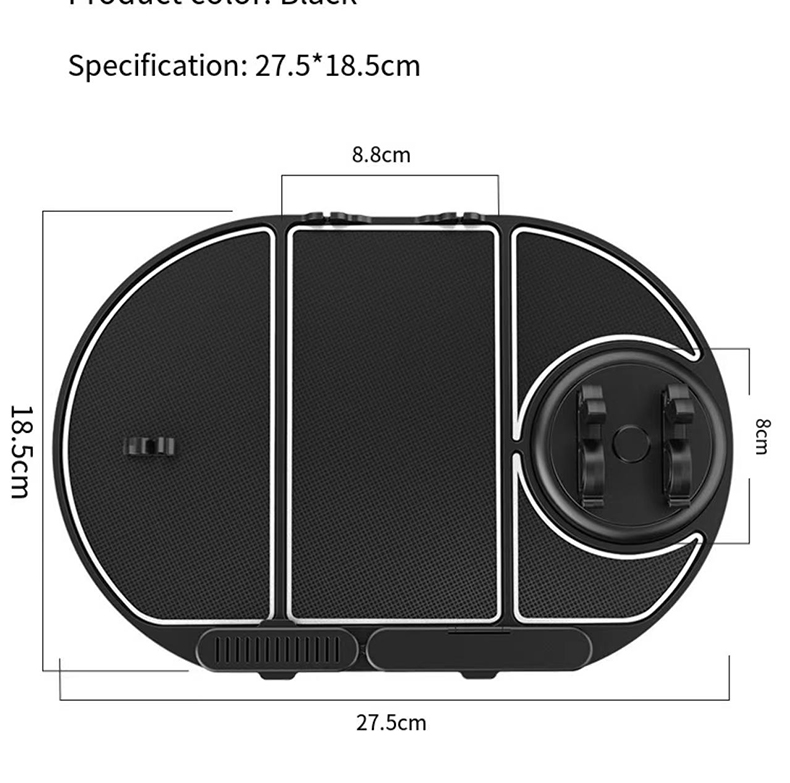 2023 hot sell Universal Portable Square Large Durable Anti-skid Universal Multifunctional Car Navigation Pad Gadget non-slip Pad