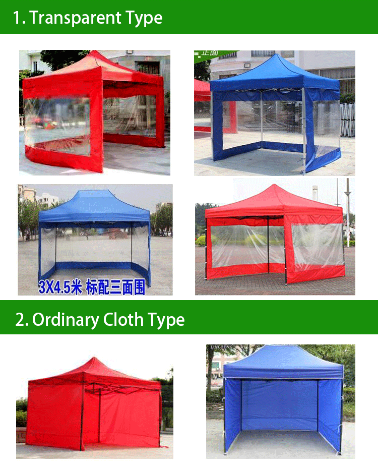 Folding Marquee Gazebo Pop up Canopy Tent Portable Steel Folding Marquee Event Tent with Church Window Side Wall