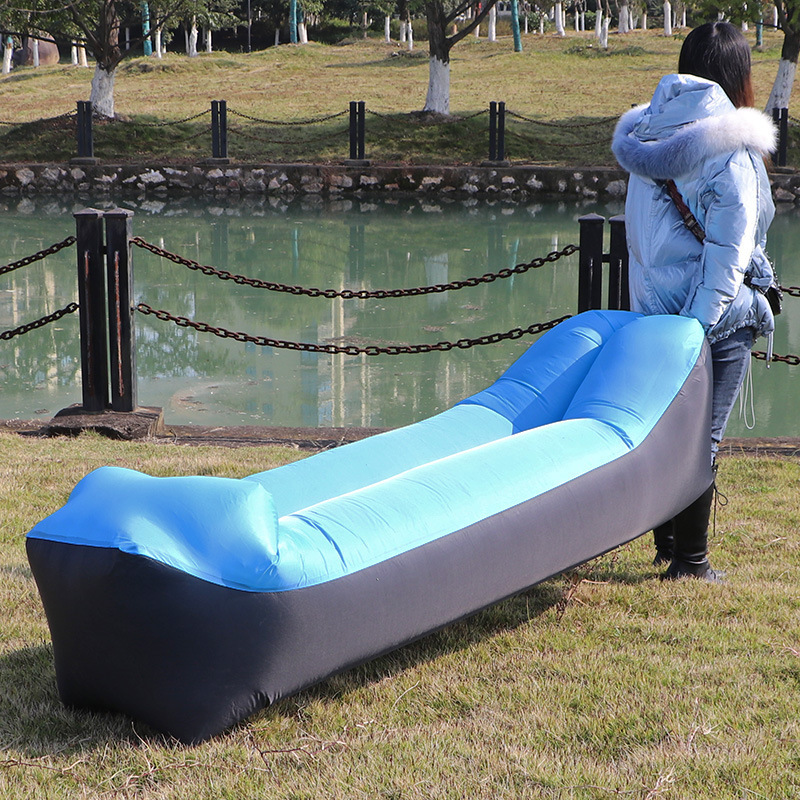 High Quality Camping Air sofa Inflatable Couch Lounger Air Sofa Portable Beach Sleeping Lazy Bag Sofa