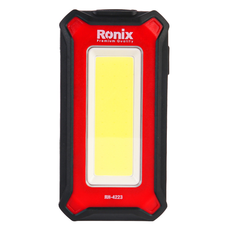 RONIX RH-4223 Super Bright Rechargeable LED Car Repair Portable Magnetic Inspection COB LED Work Light With Removable Hook