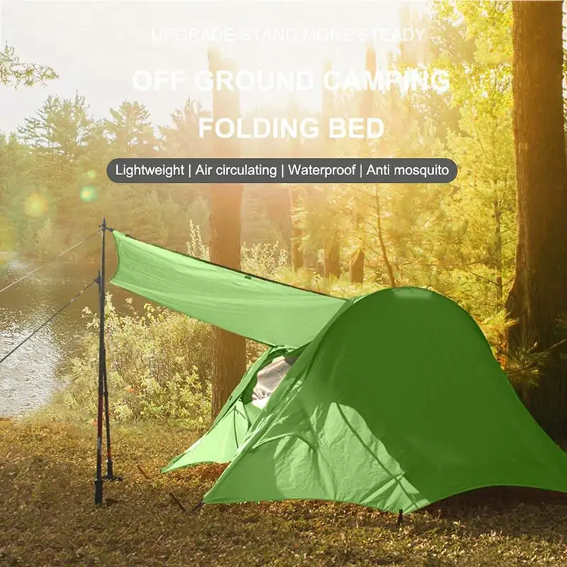 RONIX  Earthquake disaster camping single tent integrated ground folding marching bed self-driving fishing tent