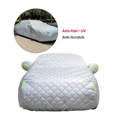 Outdoor Car Covers Protection Sun Dust Cover Waterproof Polyester Oxford Cloth Car Outdoor Protector, Full Anti Hail Car Cover