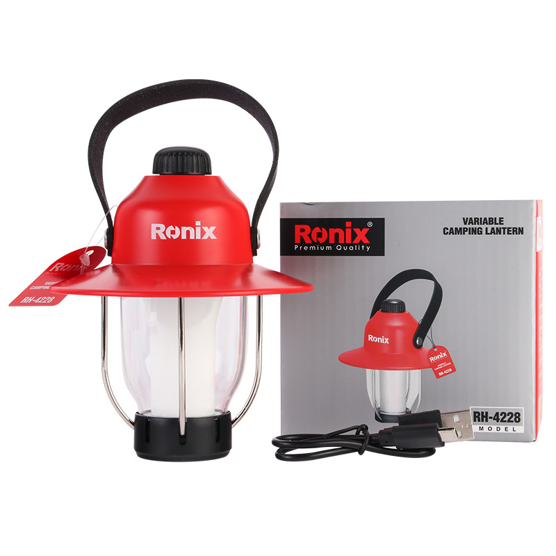 Ronix Lantern spot light RH-4228 Led Camping Lighting Outdoor Lantern lampe LED Solar Camping Lamp light