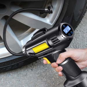 High Power Portable Automatic Digital Cordless Car Tire Inflator Portable Air Compressor Pump 20V with LED lighting